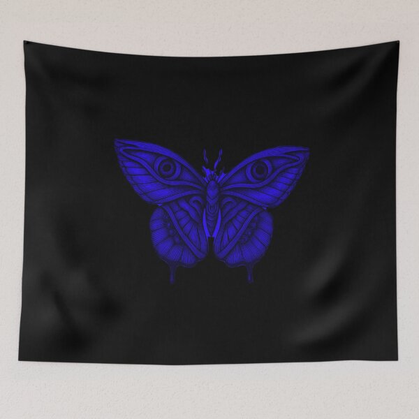 Item preview, Pastel Goth Mystical Moth Blue with Eyes designed and sold by Ideniquo.