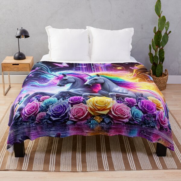 Item preview, Unicorn and butterflies floral Graphic Design designed and sold by INKRebelGraphic.
