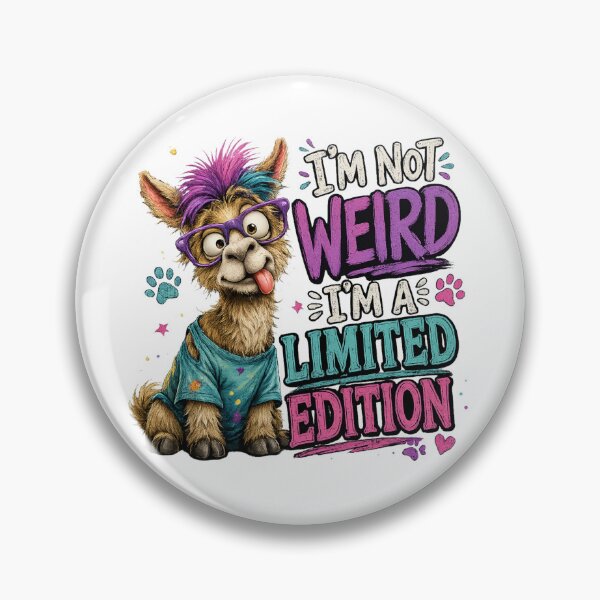 Item preview, I'm Not Weird I'm A Limited Edition Funny Llama Design designed and sold by HippyRikky.