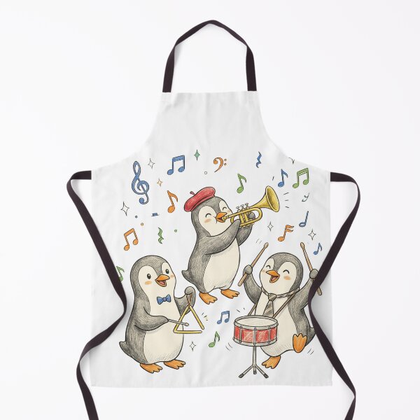 Item preview, Cute Penguins Music Concert - Little Animal Band designed and sold by TaiwanMemory.