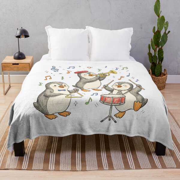 Item preview, Cute Penguins Music Concert - Little Animal Band designed and sold by TaiwanMemory.