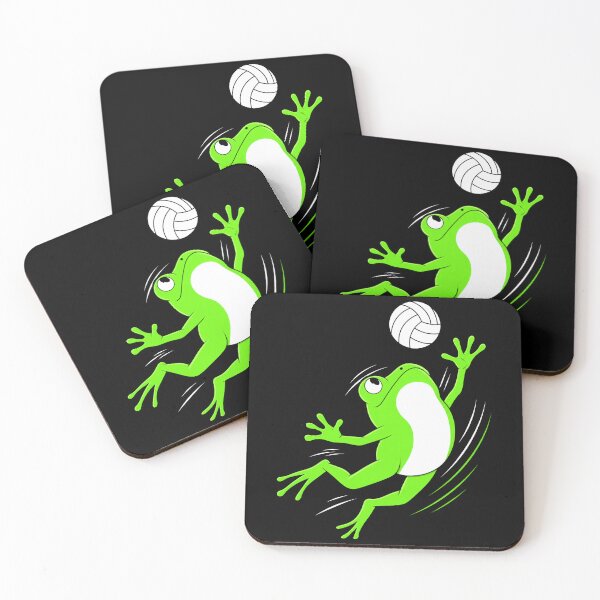 Item preview, Cute Volleyball Frog Funny Sports Amphibian Cartoon Design designed and sold by MiALopezArt.