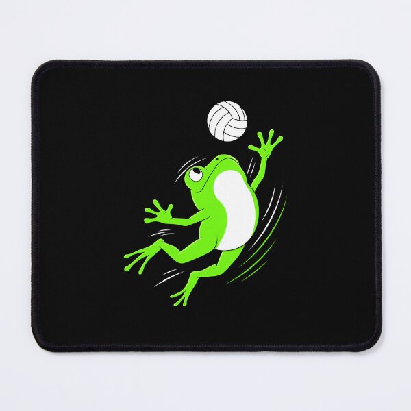 Item preview, Cute Volleyball Frog Funny Sports Amphibian Cartoon Design designed and sold by MiALopezArt.