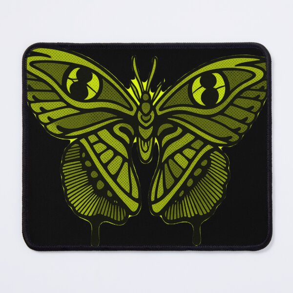 Item preview, Neo Traditional Tattoo yellow Darkwork Moth designed and sold by Ideniquo.