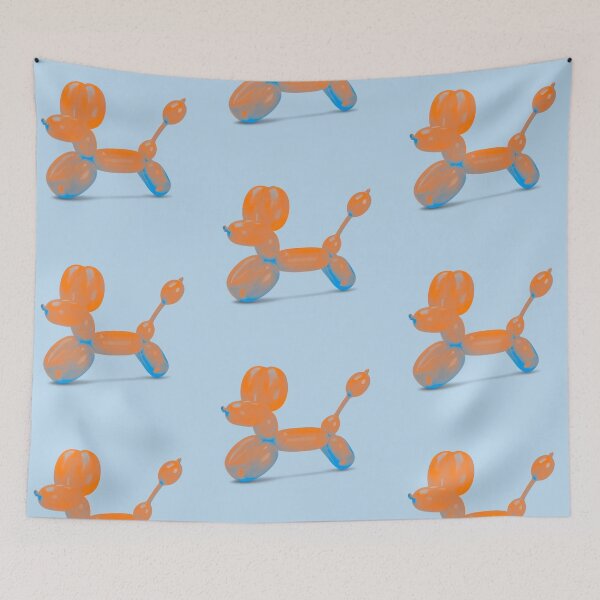 Item preview, Cute Glossy Orange Blue Balloon Dog designed and sold by shaescreations1.