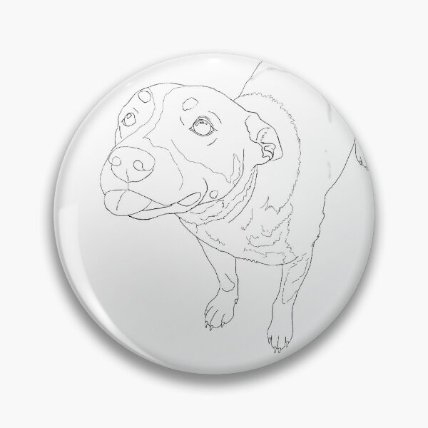Artikelvorschau, Hunde-Linienzeichnung - Beau entworfen und verkauft von Little Things by Brooke.