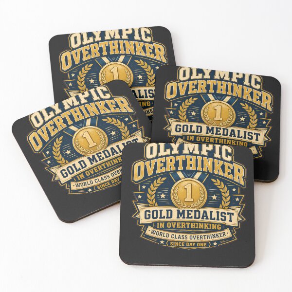 Item preview, Olympic Overthinker Funny Championship Humor Graphic Tee designed and sold by Egyptian king ⭐⭐⭐⭐⭐.