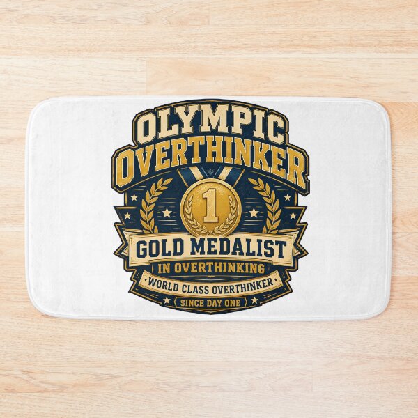 Item preview, Olympic Overthinker Funny Championship Humor Graphic Tee designed and sold by Egyptian king ⭐⭐⭐⭐⭐.