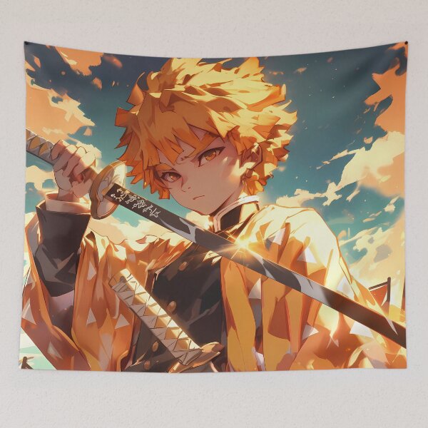 Item preview, Zenitsu Agatsuma Demon Slayer Lightning Glow Determined Hero Look designed and sold by bystudiolereve.