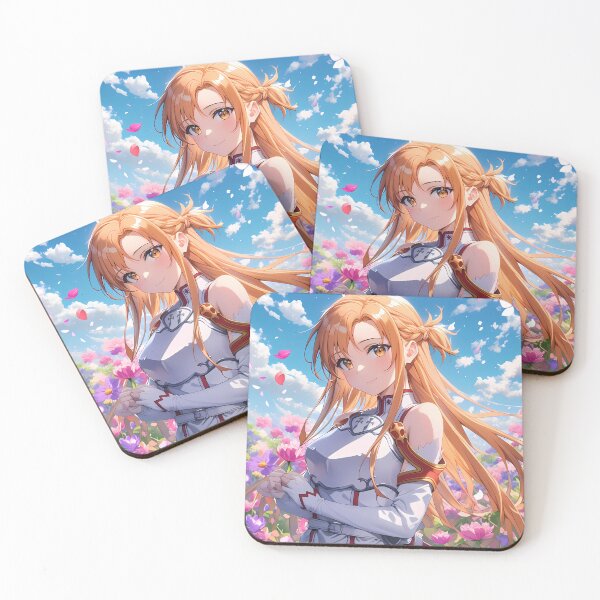 Item preview, Asuna Sword Art Online Flower Field Sunshine Waifu Portrait designed and sold by bystudiolereve.