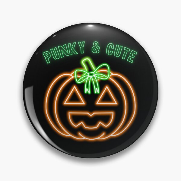 Item preview, Cute Neon Pumpkin Halloween Jack o Lantern - spooky neon designed and sold by VibranPalette.