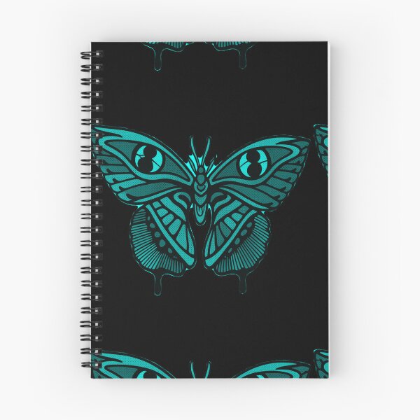 Item preview, Neo Traditional Tattoo Turquoise Darkwork Moth designed and sold by Ideniquo.