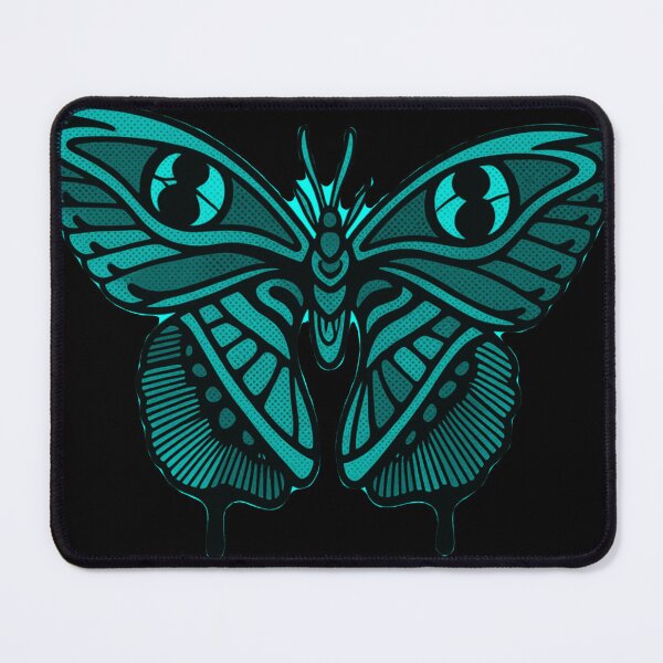 Item preview, Neo Traditional Tattoo Turquoise Darkwork Moth designed and sold by Ideniquo.