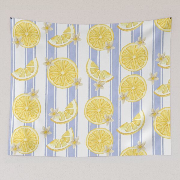 Item preview, Fresh Beachy Summer Lemons Pattern designed and sold by ScorpioSunStudio.