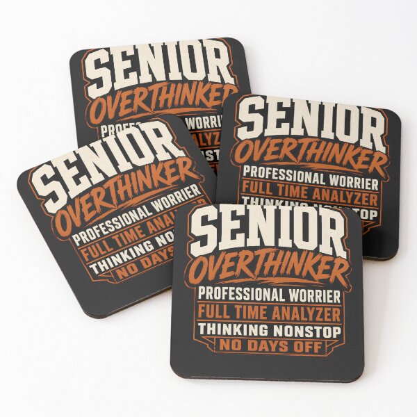 Item preview, Senior Overthinker Funny Streetwear Overthinking Humor Shirt designed and sold by Egyptian king ⭐⭐⭐⭐⭐.