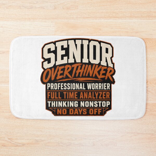 Item preview, Senior Overthinker Funny Streetwear Overthinking Humor Shirt designed and sold by Egyptian king ⭐⭐⭐⭐⭐.