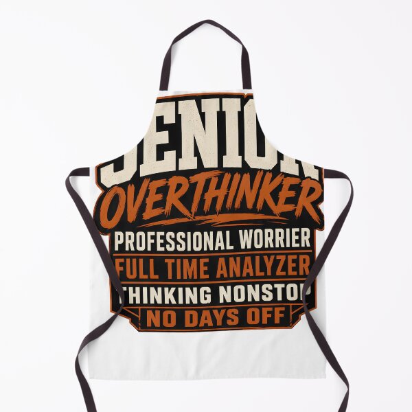 Item preview, Senior Overthinker Funny Streetwear Overthinking Humor Shirt designed and sold by Egyptian king ⭐⭐⭐⭐⭐.