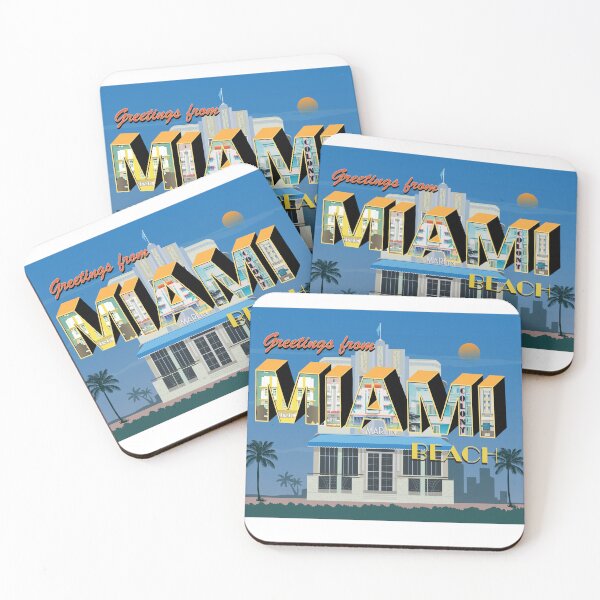 Item preview, Greetings From Miami designed and sold by alicemwolf.