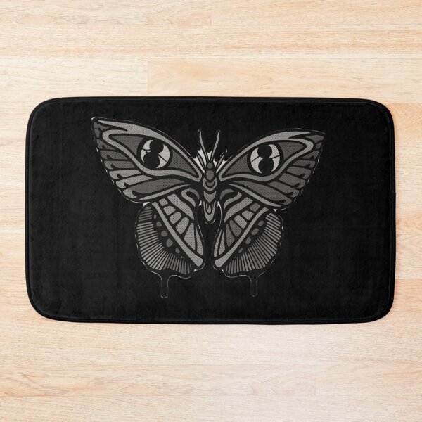 Item preview, Neo Traditional Tattoo Gray Darkwork Moth designed and sold by Ideniquo.