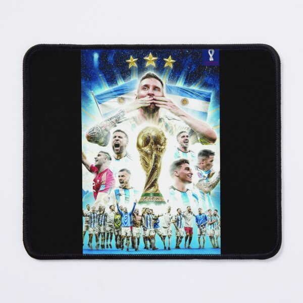 Item preview, Lionel Messi Argentina FIFA World Cup Champion 3x Times designed and sold by Soceitiz.