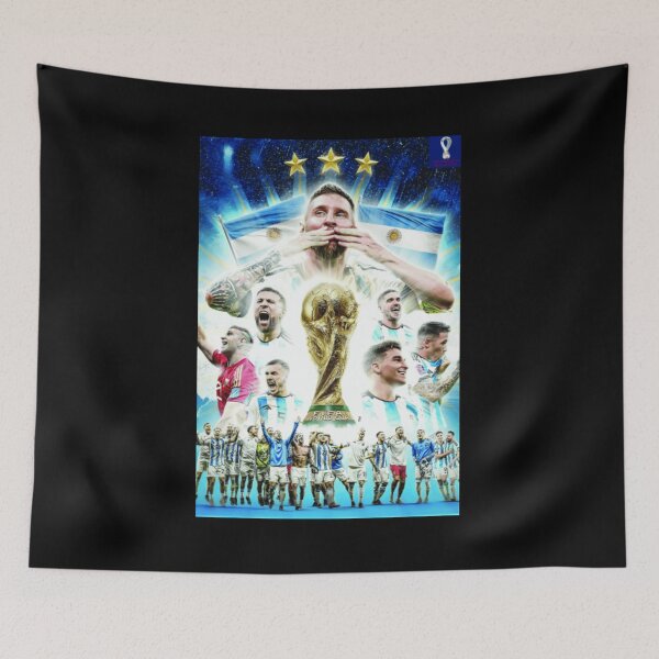 Item preview, Lionel Messi Argentina FIFA World Cup Champion 3x Times designed and sold by Soceitiz.