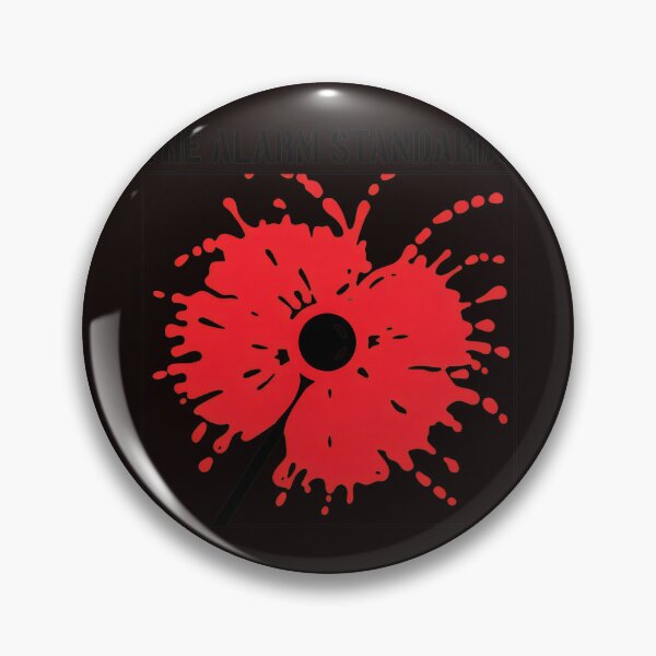 Item preview, Red Splatter Flower Band Emblem Piece designed and sold by DotDedi.