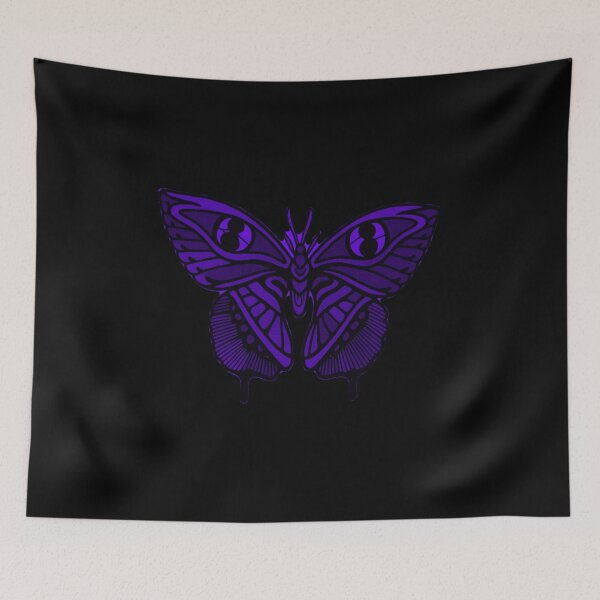 Item preview, Neo Traditional Tattoo Purple Darkwork Moth designed and sold by Ideniquo.