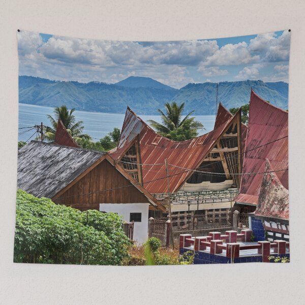 Item preview, Traditional roofs facing the large lake designed and sold by franck380.