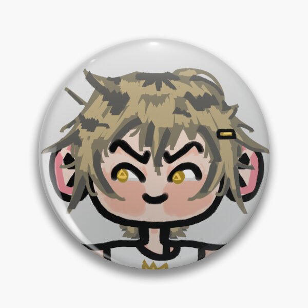 Item preview, Copy of Honkai: Star Rail Caelus/MC mischief face badge designed and sold by FinFandango.