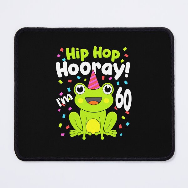 Item preview, Hip Hop Hooray I’m 60 Cute Frog 60th Birthday Design designed and sold by MiALopezArt.