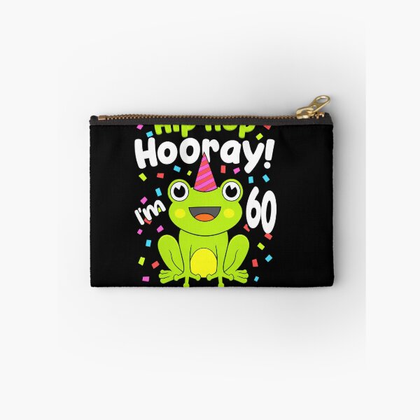 Item preview, Hip Hop Hooray I’m 60 Cute Frog 60th Birthday Design designed and sold by MiALopezArt.