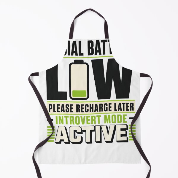 Item preview, Social Battery Low Funny Introvert Humor Minimalist T-Shirt designed and sold by Egyptian king ⭐⭐⭐⭐⭐.