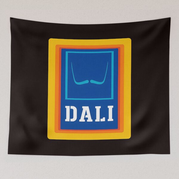 Item preview, Dali Mustache Grocer Logo  designed and sold by DotDedi.