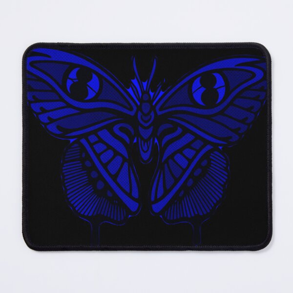 Item preview, Neo Traditional Tattoo Blue Darkwork Moth designed and sold by Ideniquo.