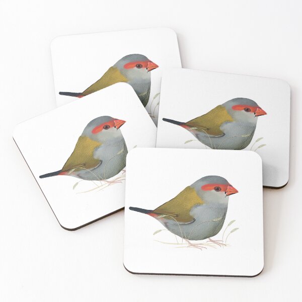Item preview, Red browed Finch Australian Native Bird designed and sold by Karin Taylor.