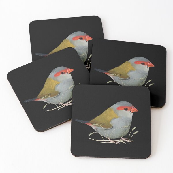 Item preview, Red browed Finch Australian Native Bird designed and sold by Karin Taylor.
