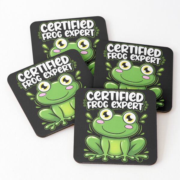 Item preview, Certified Frog Expert Cute Funny Frog Lover Cartoon Design designed and sold by MiALopezArt.