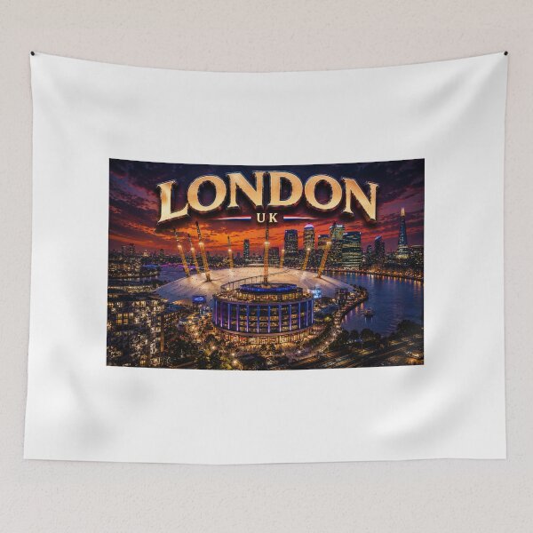 Item preview, London City Skyline Concert Venue -Twilight Edition designed and sold by globetrottergfx.