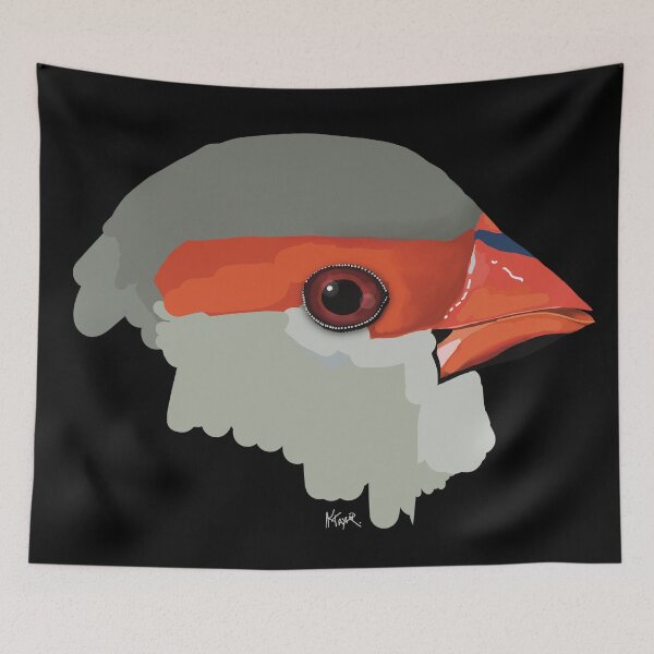 Item preview, Red browed Finch Australian Native Bird designed and sold by Karin Taylor.