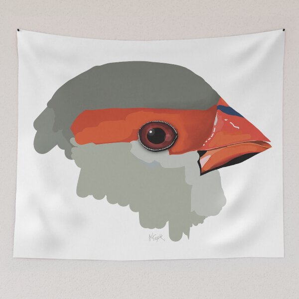 Item preview, Red browed Finch Australian Native Bird designed and sold by Karin Taylor.