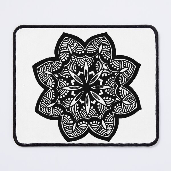 Item preview, Horizontal Mehndi Design Black and White Greeting Card designed and sold by Mimsartprojects.
