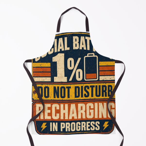Item preview, Social Battery 1 Percent Funny Introvert Retro T-Shirt designed and sold by Egyptian king ⭐⭐⭐⭐⭐.