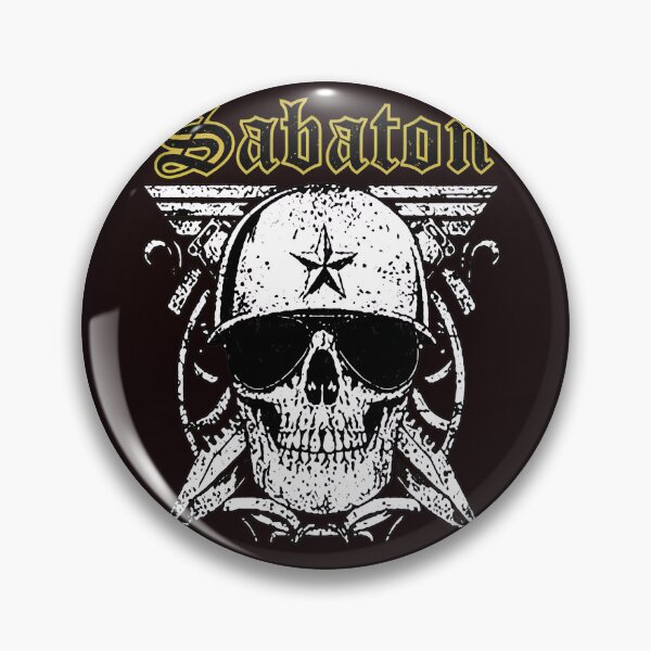 Item preview, Emblema de soldado calavera de banda de metal designed and sold by plimenitbelters.