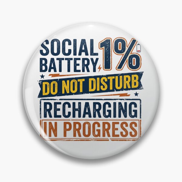 Item preview,  Social Battery 1 Percent Funny Introvert Retro T-Shirt designed and sold by Egyptian king ⭐⭐⭐⭐⭐.
