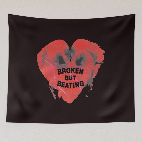 Item preview, Distressed Heart Beating Resilience Graphic designed and sold by plimenitbelters.