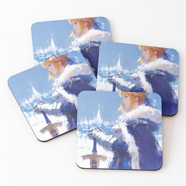 Item preview, Saber Fate Stay Night Winter Knight In Blue Cloak designed and sold by bystudiolereve.