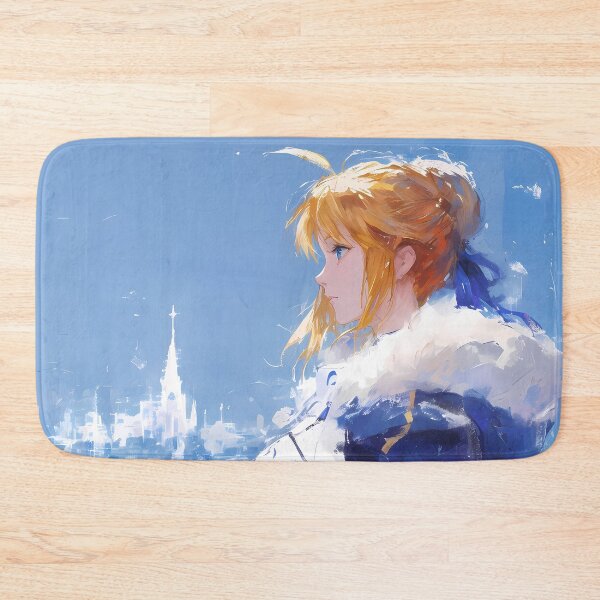 Item preview, Saber Fate Stay Night Winter Knight In Blue Cloak designed and sold by bystudiolereve.