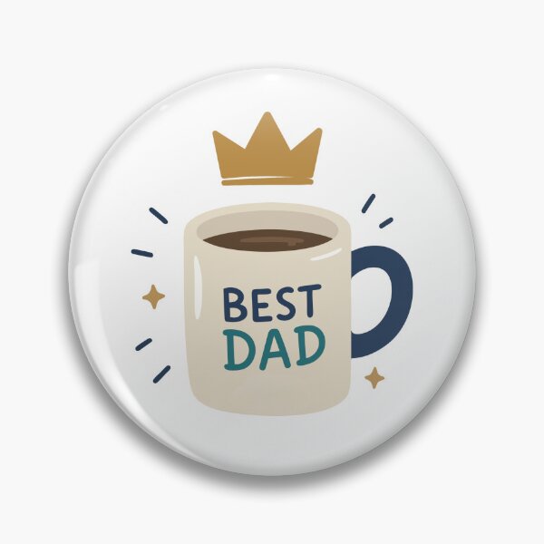 Item preview, Best Dad Coffee Mug with Blue/Teal/Gold Crown  designed and sold by jeweleddesigns.