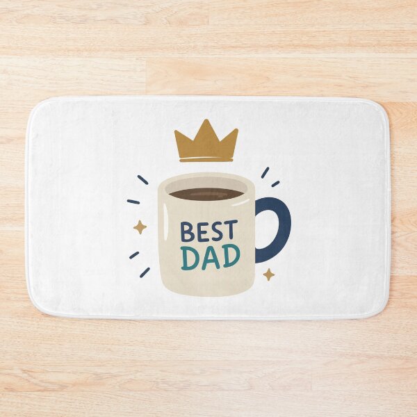 Item preview, Best Dad Coffee Mug with Blue/Teal/Gold Crown  designed and sold by jeweleddesigns.