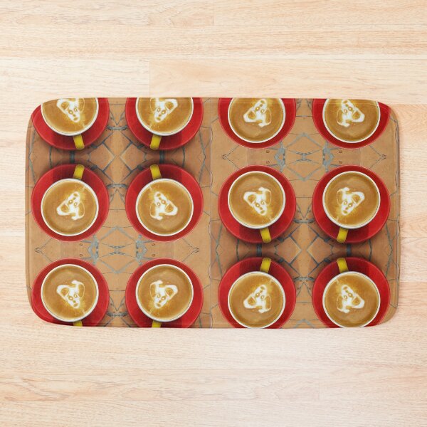 Item preview, Four Cups of Latte Art Coffee designed and sold by MagpieSprings.